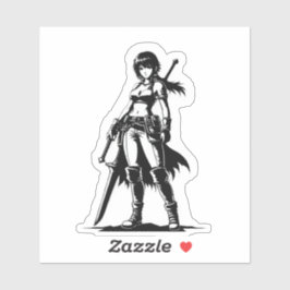 mystieke jager meisje van het noorden5 sticker