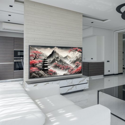 Mystieke Japanse bergen Perfect Poster