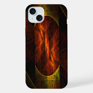 Mystieke Jungle Moderne Abstracte Fractale Kunst iPhone 15 Plus Case