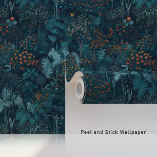 Mystieke Jungle Muurpapier op Middernacht Peel & P Behang