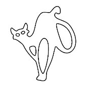 Mystieke Kat Een Stoutmoedige Uitdrukking Van Eleg Mok