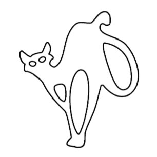 Mystieke Kat Een Stoutmoedige Uitdrukking Van Eleg Mok