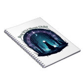 Mystieke kat onder de maanverlichte boog notitieboek (Rechterzijde)