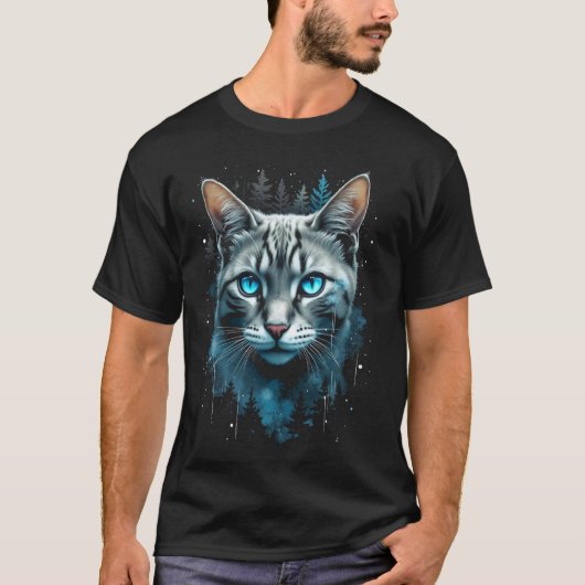 Mystieke kat t-shirt (Voorkant)