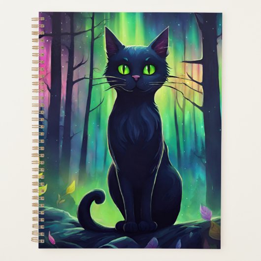 Mystieke Kat van het Noorderlicht Planner (Voorkant)