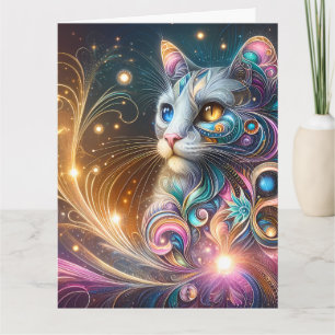 Mystieke Kat- voeg je speciale bericht toe Kaart