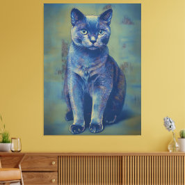 Mystieke Katachtige Canvas Afdruk