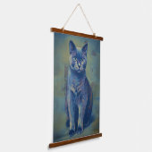 Mystieke Katachtige  Hangend Wandkleed (Gebogen)