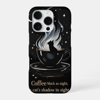 Mystieke Kattenkoffie iPhone 16 Pro Hoesje
