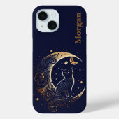 Mystieke Kattenmaan - gepersonaliseerd hemels gesc Case-Mate iPhone Case (Achterkant)