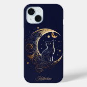 Mystieke Kattenmaan - Persoonlijk Hemels Geschenk Case-Mate iPhone Case (Achterkant)