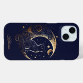 Mystieke Kattenmaan - Persoonlijk Hemels Geschenk Case-Mate iPhone Case (Achterkant (horizontaal))