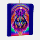 mystieke kattenversiering keramisch ornament (Rechts)