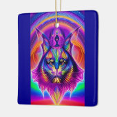 mystieke kattenversiering keramisch ornament (Links)