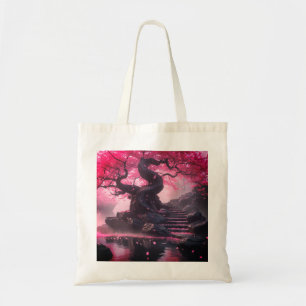 Mystieke kersenbloesem pad boodschappentas Betov Tote Bag