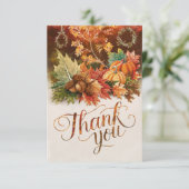 Mystieke kleine herfst Herfst Bedankkaart (Staand voorkant)