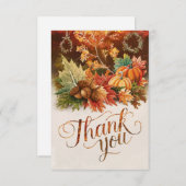 Mystieke kleine herfst Herfst Bedankkaart (Voorkant / Achterkant)