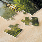 Mystieke klokwerkkat legpuzzel (Zijkant)