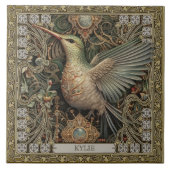 Mystieke kolibrie Tribal Jewel Tribute Tegeltje (Voorkant)