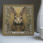 Mystieke konijn geest tribal decoraties tegeltje<br><div class="desc">Ervaar een betoverende convergentie van cultuurelementen en spirituele symboliek met onze "Mystical Rabbit Spirit Ceramic Tegel". Dit unieke kunstwerk omvat een levendige weergave van het konijn als een geestdier - bekend om zijn belichaming van overvloed, comfort en kwetsbaarheid. Het konijn, versierd met een opvallende reeks tribale juwelen, brengt hulde aan...</div>