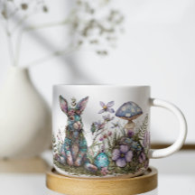 Mystieke Konijn met Paddenstoelen 