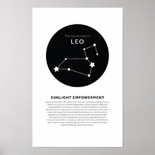 Mystieke Kracht van Leo Astrologie Sterrenbeeld Zo Poster
