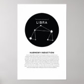 Mystieke Kracht van Weegschaal Zodiac Astrologie P Poster (Voorkant)