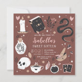 Mystieke Kristal Waarzegster Sweet Sixteen Kaart (Voorkant)