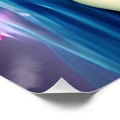 Mystieke Kunst | Mooie blauwe fee Perfect Poster (Hoek)