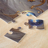Mystieke kunst van hemelse katten te midden van st legpuzzel (Zijkant)