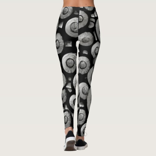 Mystieke Kunst van Metallic Fantacy Elementogen Leggings (Achterkant)