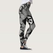 Mystieke Kunst van Metallic Fantacy Elementogen Leggings (Rechts)