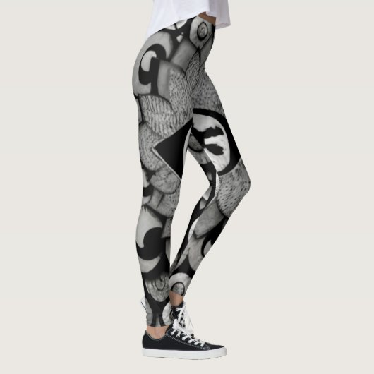 Mystieke Kunst van Metallic Fantacy Elementogen Leggings (Rechts)