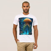 Mystieke kwal oceaan thema T-shirt (Voorkant volledig)