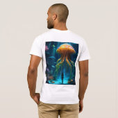 Mystieke kwal oceaan thema T-shirt (Achterkant volledig)