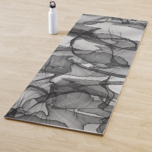 Mystieke laag van chiffon sjaals textuurontwerp yogamat