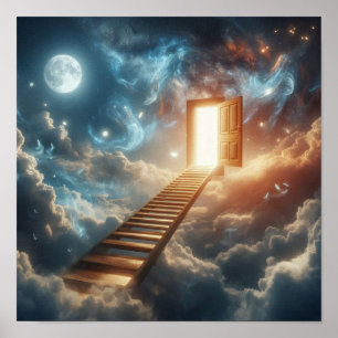 Mystieke Ladder naar Hemelse Poort Poster