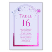 Mystieke Lavendel Roze Zon Maan Astronomie Bruilof Kaart (Voorkant)