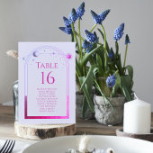 Mystieke Lavendel Roze Zon Maan Astronomie Bruilof Kaart