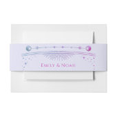 Mystieke Lavendel Roze Zon Maan Sterren Bruiloft Uitnodigingen Wikkel (Voorkant Voorbeeld)