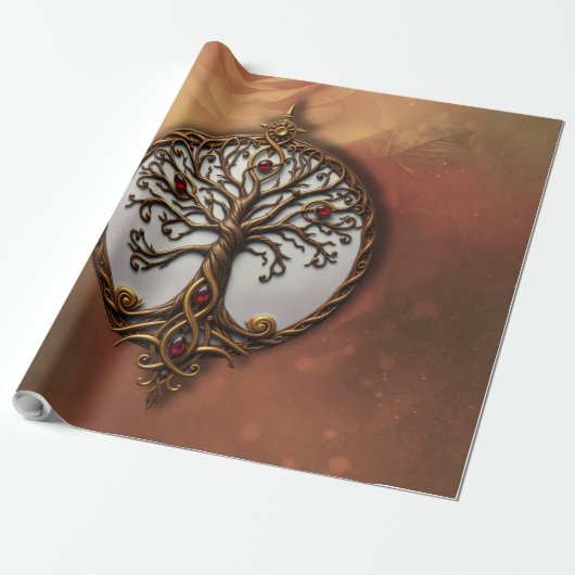 Mystieke Levensboom Cadeaupapier (Uitgerold)