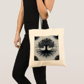 Mystieke levensboom Canvas tas (Voorkant (product))