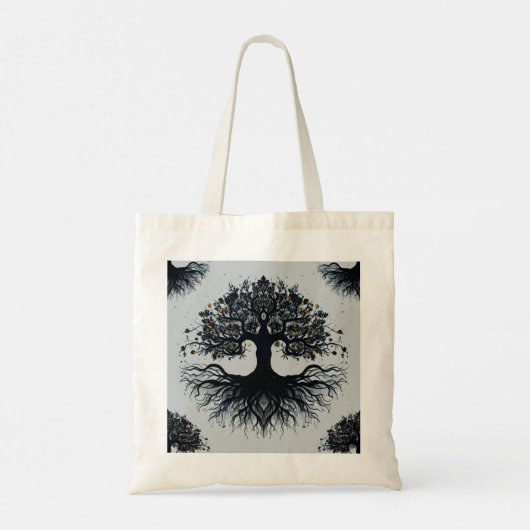 Mystieke levensboom Canvas tas (Achterkant)
