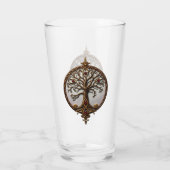 Mystieke Levensboom Glas (Achterkant)