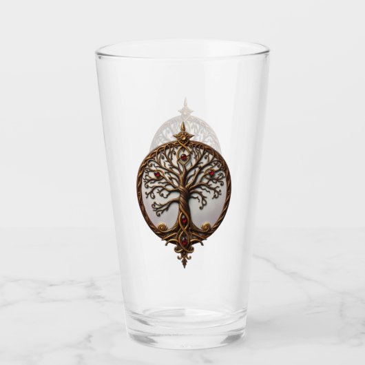 Mystieke Levensboom Glas (Voorkant)
