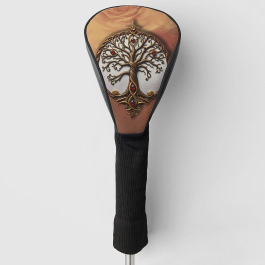 Mystieke Levensboom Golfheadcover (Voorkant)