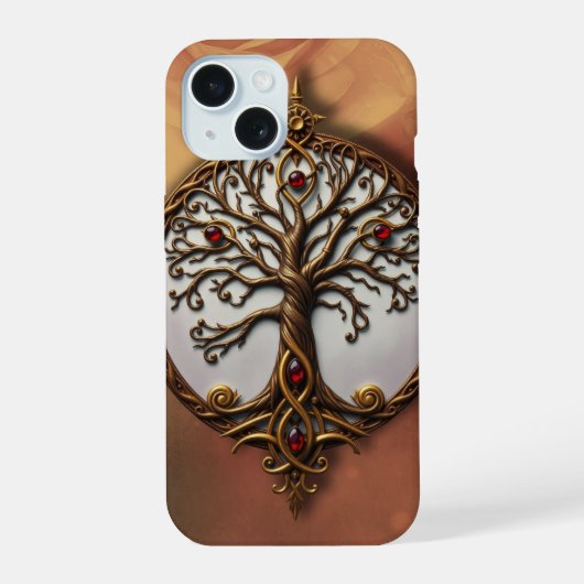 Mystieke Levensboom iPhone 15 Case (Achterkant)