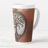 Mystieke Levensboom Latte Mok (Rechterhoek)