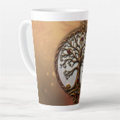 Mystieke Levensboom Latte Mok (Linkerhoek)