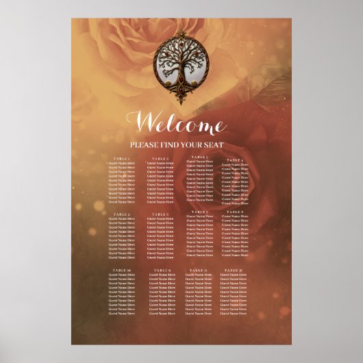 Mystieke Levensboom Poster (Voorkant)
